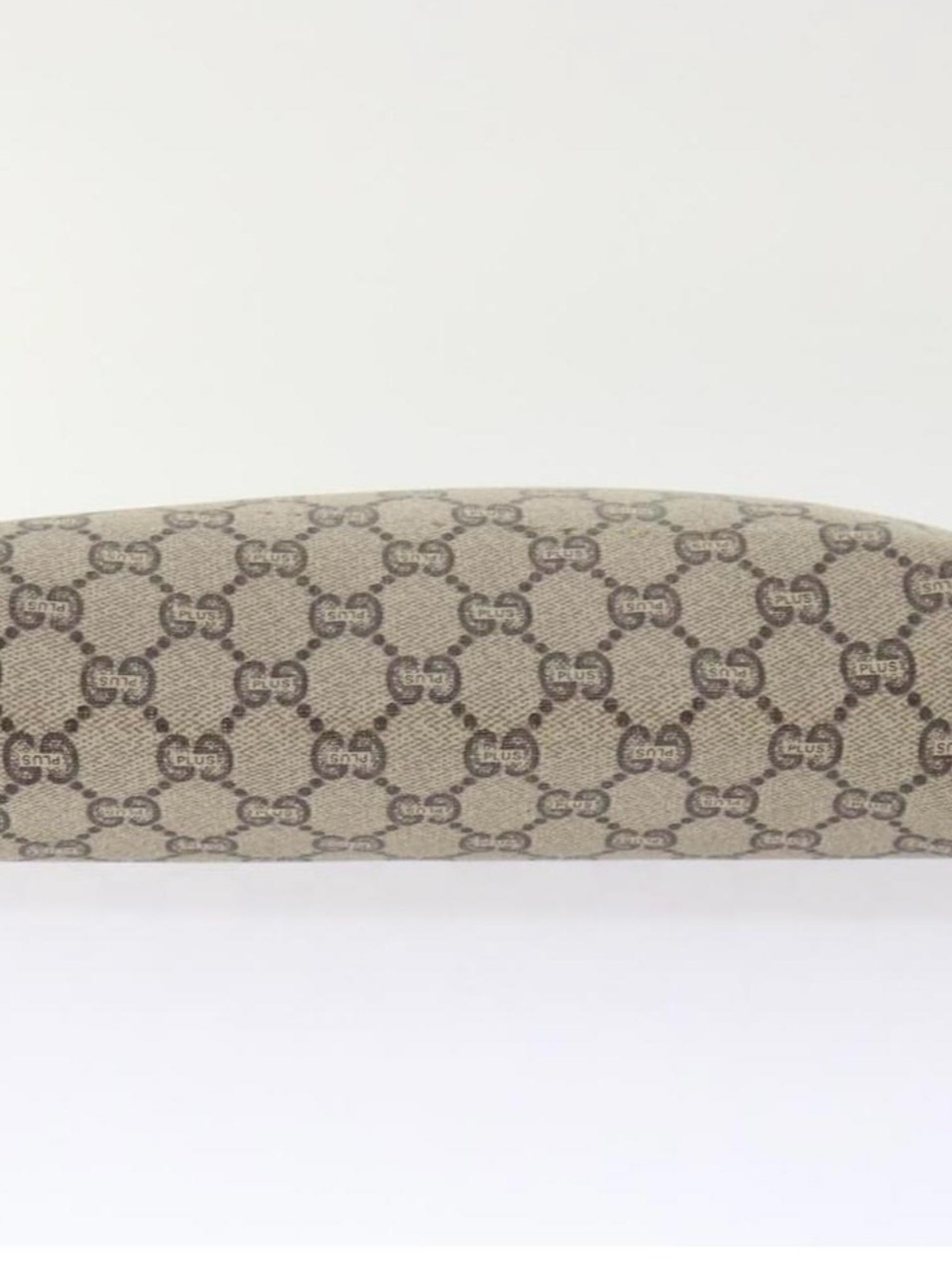 Gucci Beige Monogram Canvas pouch with Brown Trim - Picture 6 of 8